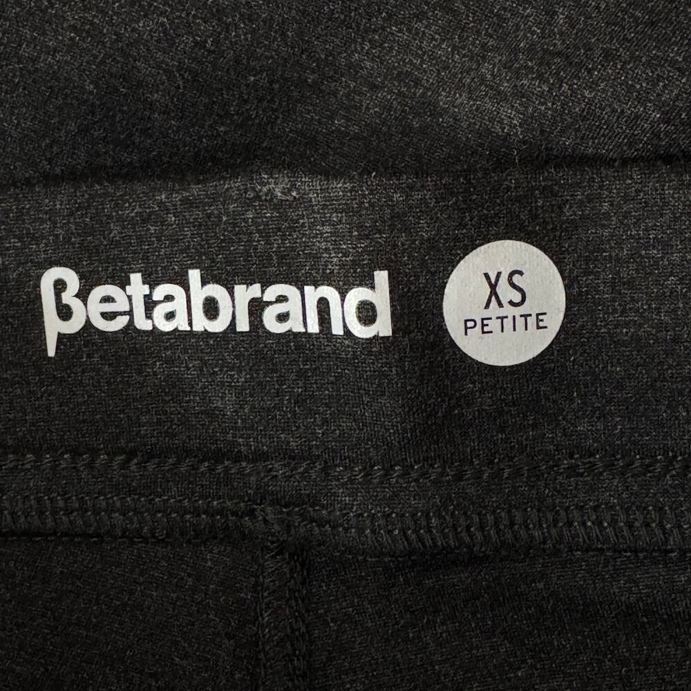 Betabrand Petite X-Small Classic Dress Straight Pants Yoga Ponte Pull-On Gray - Picture 5 of 6